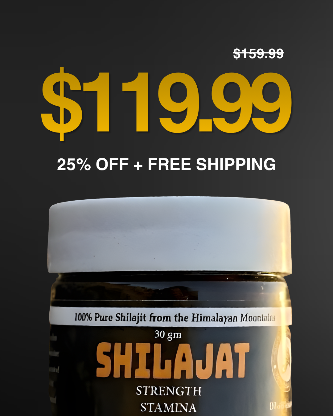 Organic Himalayan Shilajit Resin